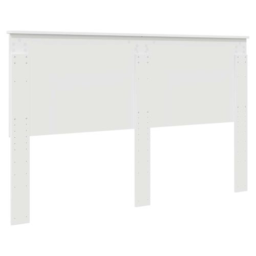 Облегалка за глава с таблото Гланц бяло 160 cm Инженерно дърво