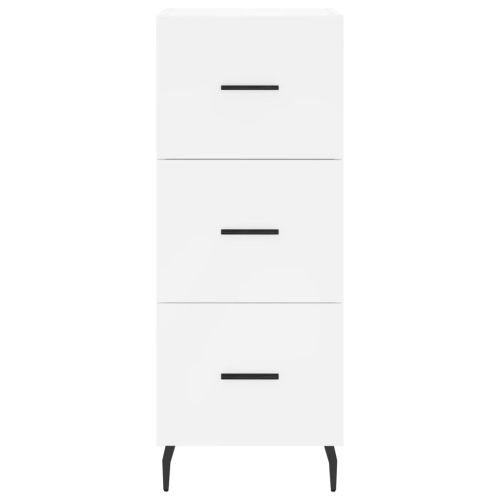 Висок шкаф, бял, 34,5x34x180 см, инженерно дърво