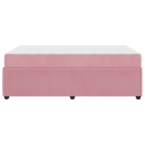 Рамка за легло с матрак Розово 120 x 200 cm текстил