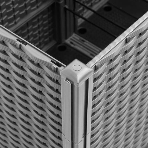 Градински сандък, светлосив, 160x120x53 см, PP