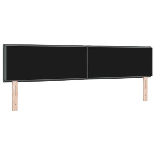 Облегалка за глава с таблото Тъмен сив 200 cm Изкуствена