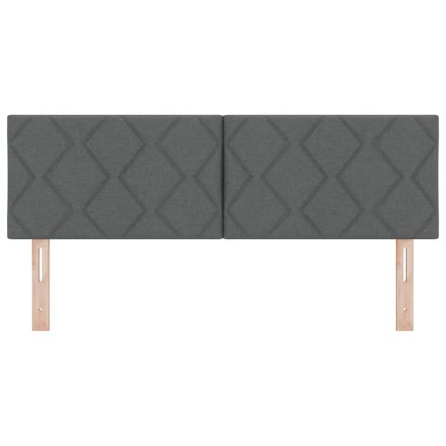 Облегалка за глава с таблото Тъмен сив 160 cm Изкуствена