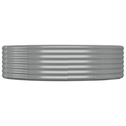 Градинска повдигната леха поцинкована стомана сиво