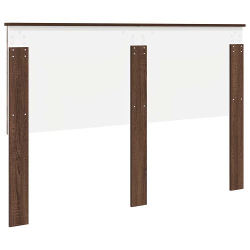 Облегалка за глава с таблото Кафяв дъб 150 cm Инженерно дърво