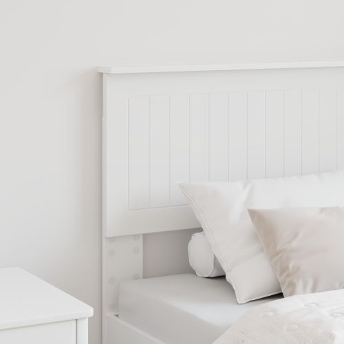 Облегалка за глава Бяло 80 cm Инженерно дърво