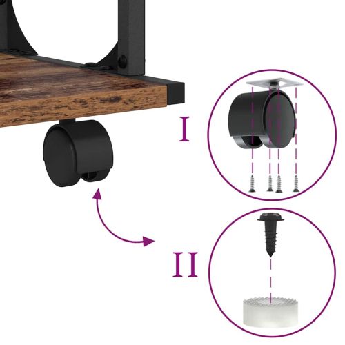 Стойка за принтер Старо дърво 41 x 28 x 33.5 см Инженерно дърво