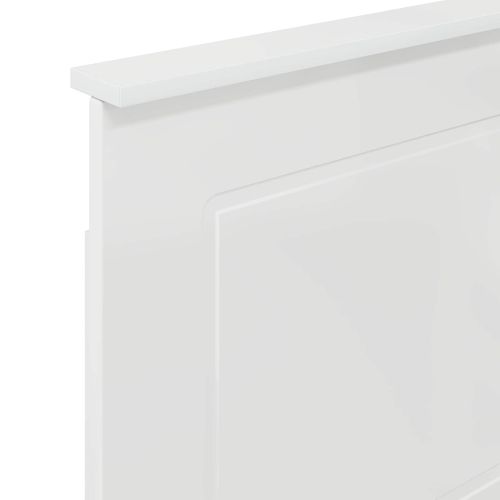 Облегалка за глава Гланцово бяло 75 cm Инженерно дърво