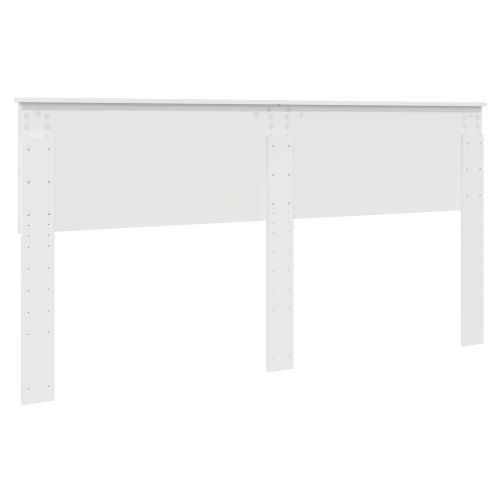 Облегалка за глава Гланц бяло 180 cm Инженерно дърво