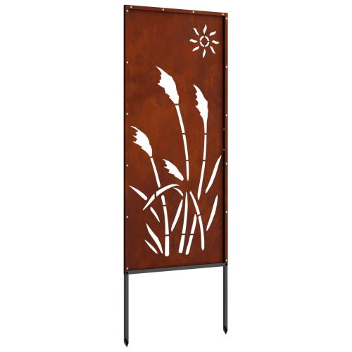 Екран за градинска неприкосновеност Ръждясало 50 x 140 см