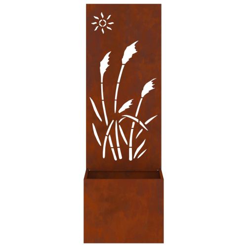 Екран за градинска неприкосновеност Ръждясало 50 x 140 cm