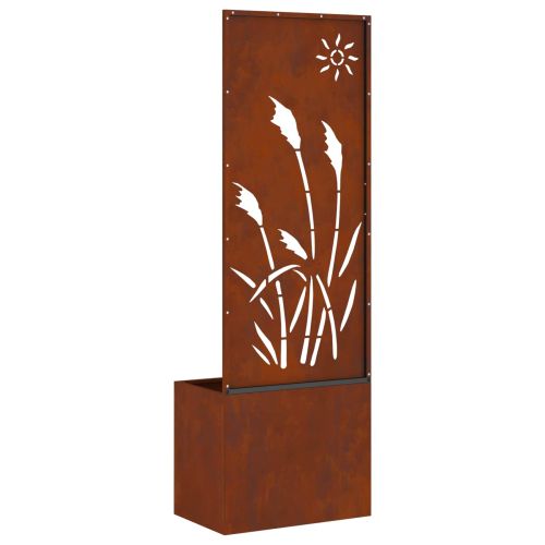 Екран за градинска неприкосновеност Ръждясало 50 x 140 cm