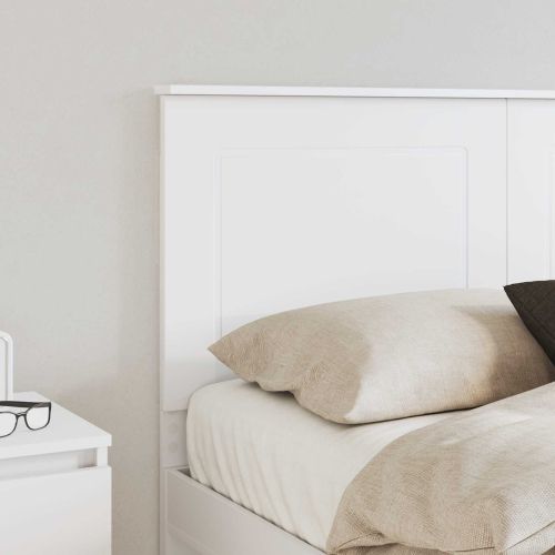 Облегалка за глава Бяло 120 cm Инженерно дърво