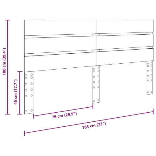 Облегалка за глава Димян дъб 180 cm Инженерно дърво
