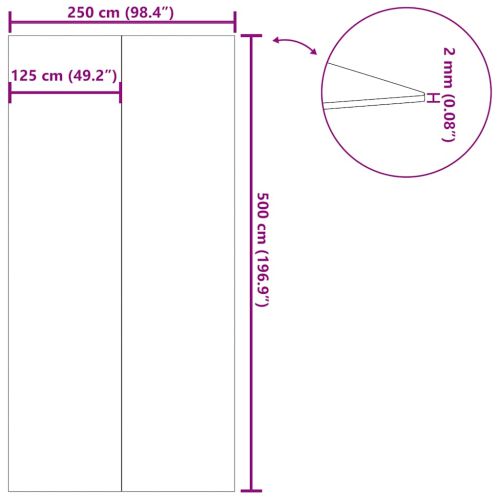 Подложка за басейни светлосива 500x250см полиестерен геотекстил
