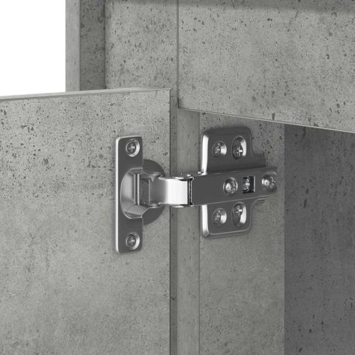 Нощен шкаф Циментено сиво 44 x 34,5 x 45 см Инженерно дърво