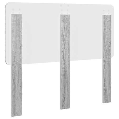 Облегалка за глава Сив Сонома 120 cm Инженерно дърво