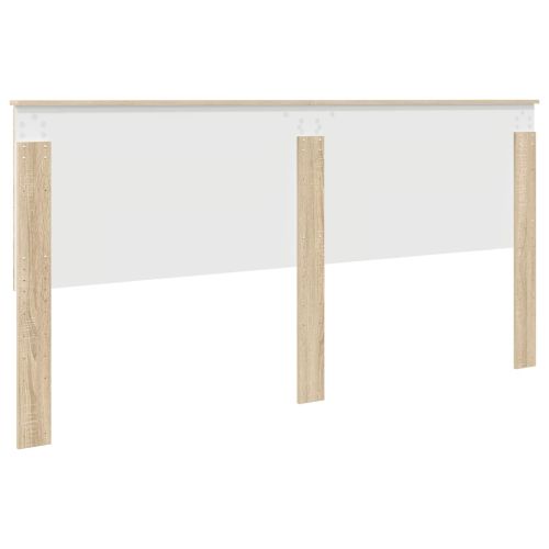 Облегалка за глава с таблото Сонома дъб 200 cm Инженерно дърво