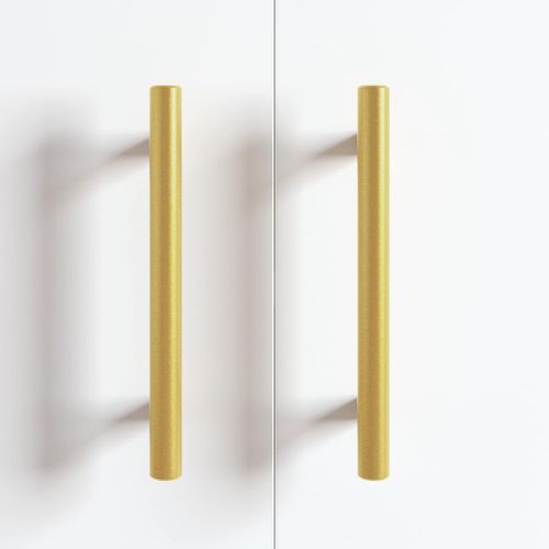 Дръжка за шкаф 2 pcs Златист 150 mm Неръждаема стомана