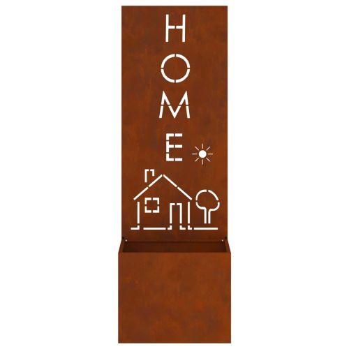 Екран за градинска неприкосновеност Ръждясало 50 x 140 cm