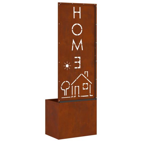 Екран за градинска неприкосновеност Ръждясало 50 x 140 cm