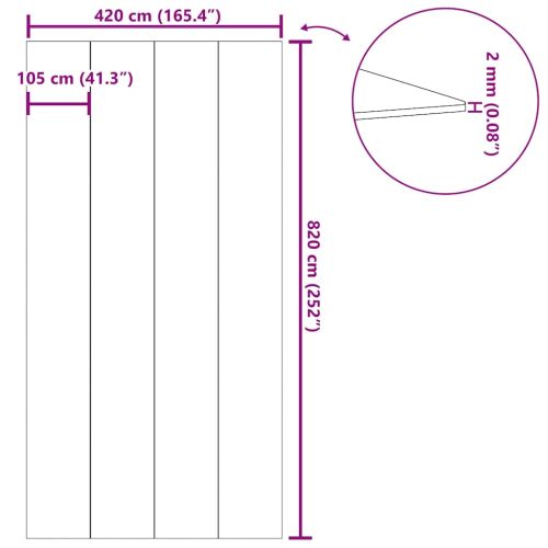 Подложка за басейни светлосива 820x420см полиестерен геотекстил