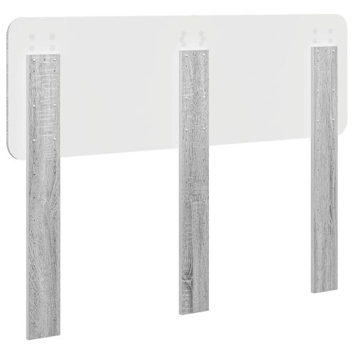 Облегалка за глава Сив Сонома 120 cm Инженерно дърво