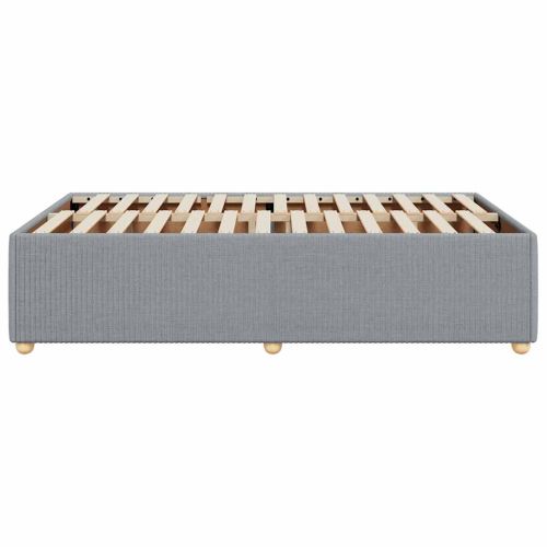 Рамка за легло без матрак, светлосива, 120x200 см, плат