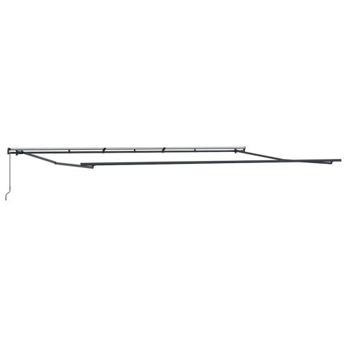 Сгъваем навес Червено 600 × 350 cm Полиестер и стомана