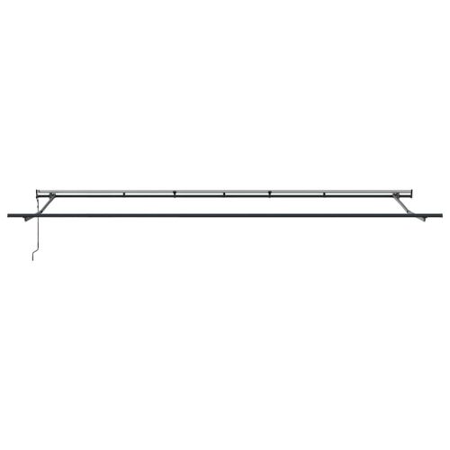 Сгъваем навес Червено 600 × 350 cm Тъкан и алуминий