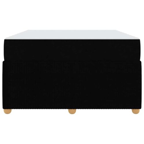 Рамка за легло с матрак Черно 120 x 200 cm текстил