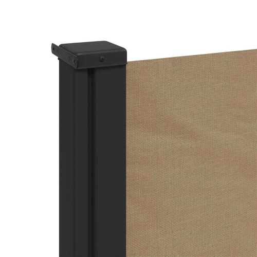 Прибираща се странична тента, таупе, 120x500 см