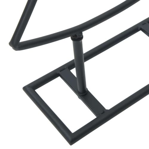 Метално коледно дърво с поставка Черно 180 cm Стомана