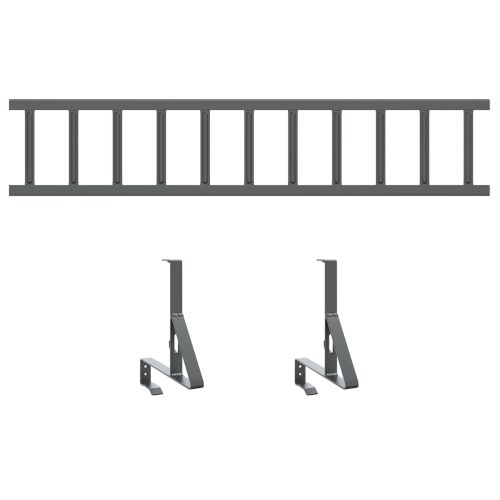 Снегозадържател за покрив Антрацит 100 x 29,5 x 34,5 см Стомана