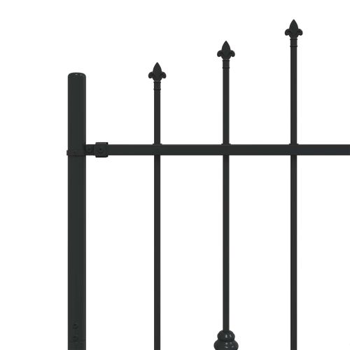 Шипова ограда Черно 200 x 150 cm Прахово боядисана стомана