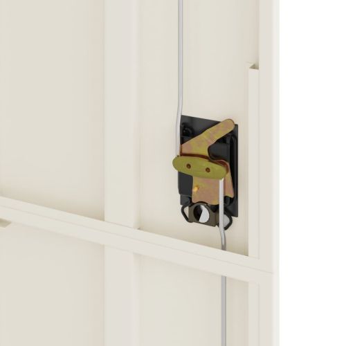 Шкаф за папки бял 105x40x180 см стомана