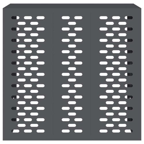 Покритие за климатик Антрацит 110 x 50 x 105 см Стомана