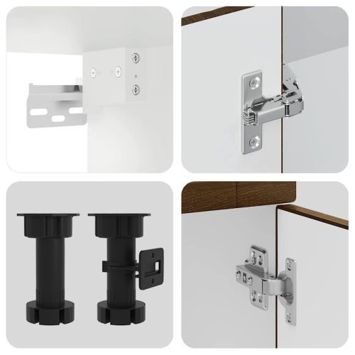 Комплект кухненски шкафове от 8 части Kalmar, инженерно дърво