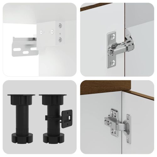 Комплект кухненски шкафове от 8 части Kalmar, инженерно дърво