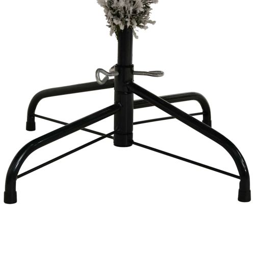 С изкуствено коледно дърво Зелен и бял 300 cm PVC и метал