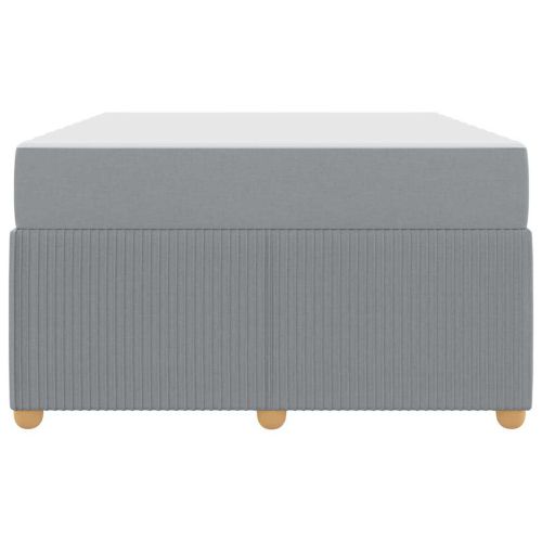 Рамка за легло с матрак Светлосиво 120 x 200 cm текстил