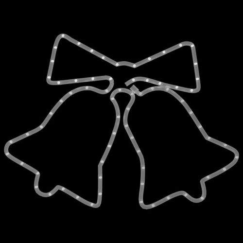 Фигура Коледни звънчета със 72 светодиода, 50x56 см