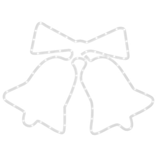 Фигура Коледни звънчета със 72 светодиода, 50x56 см