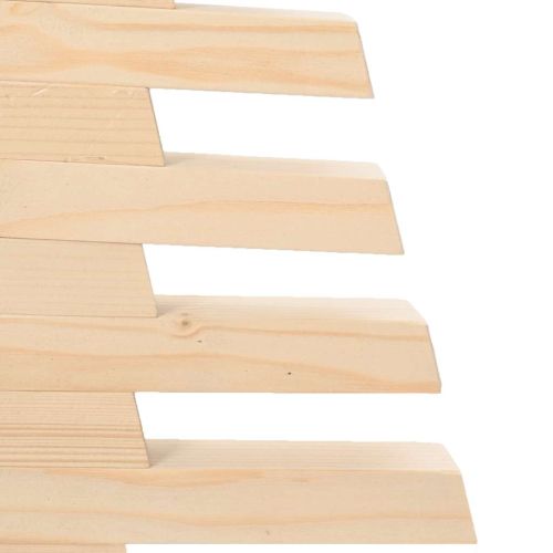 Дървена коледна елха за декорация 60 см масивно чамово дърво