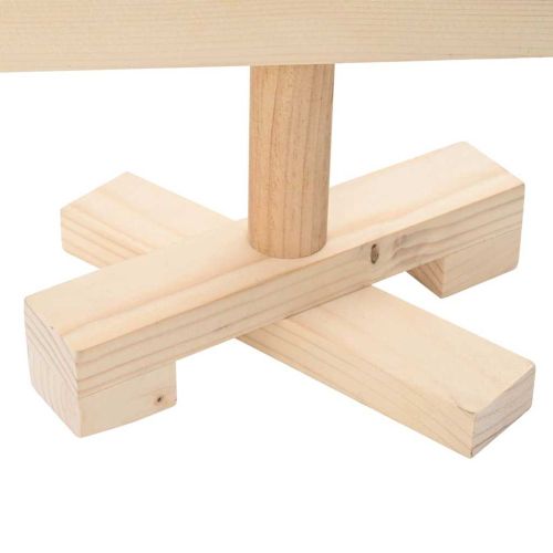 Дървена коледна елха за декорация 60 см масивно чамово дърво