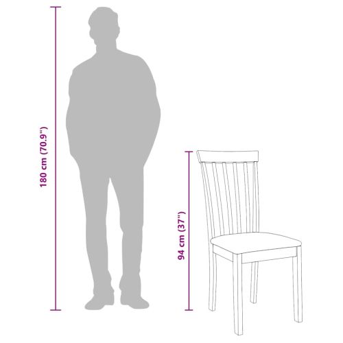 Трапезни столове с възглавници 2 бр Естествено масивно дърво