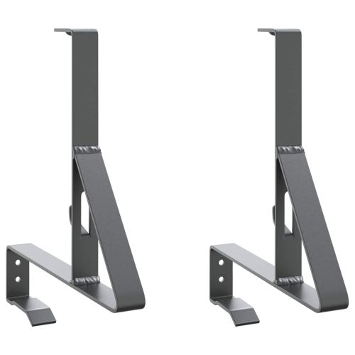 Поддръжка на снегозащита 2 pcs Антрацит 29,5 x 3 x 34,5 см