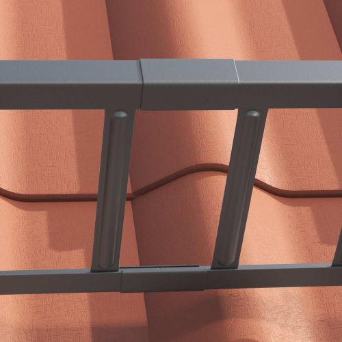 Снегозадържател за покрив Антрацит 100 x 2,5 x 20 см Стомана