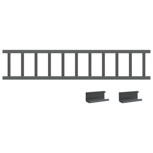 Снегозадържател за покрив Антрацит 600 x 2,5 x 20 см Стомана