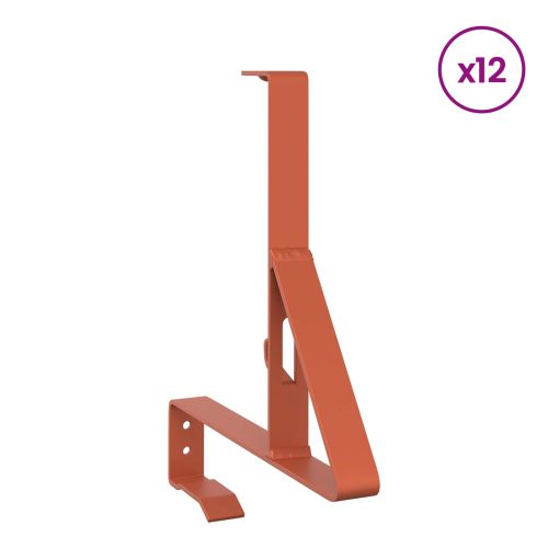 Поддръжка на снегозащита 12 pcs Червено 29,5 x 3 x 34,5 см