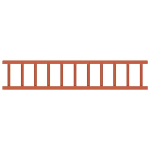 Снегозадържател за покрив Червено 300 x 2,5 x 20 см Стомана